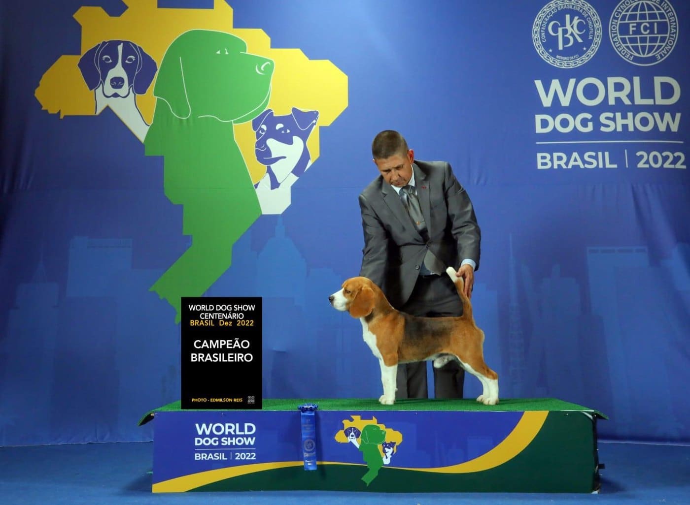Ñu, campeón brasileño, en el World Dog Show